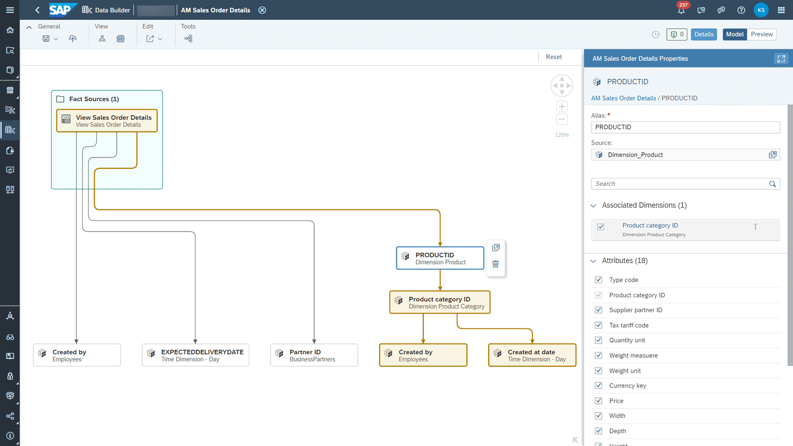 Datasphere Analytic Model