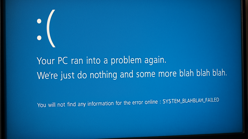 Falsi BSOD Windows negli hotel europei per truffare