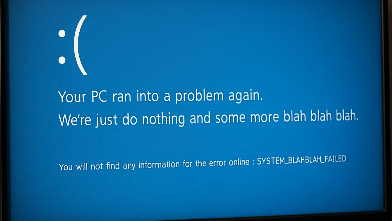 Falsi BSOD Windows negli hotel europei per truffare