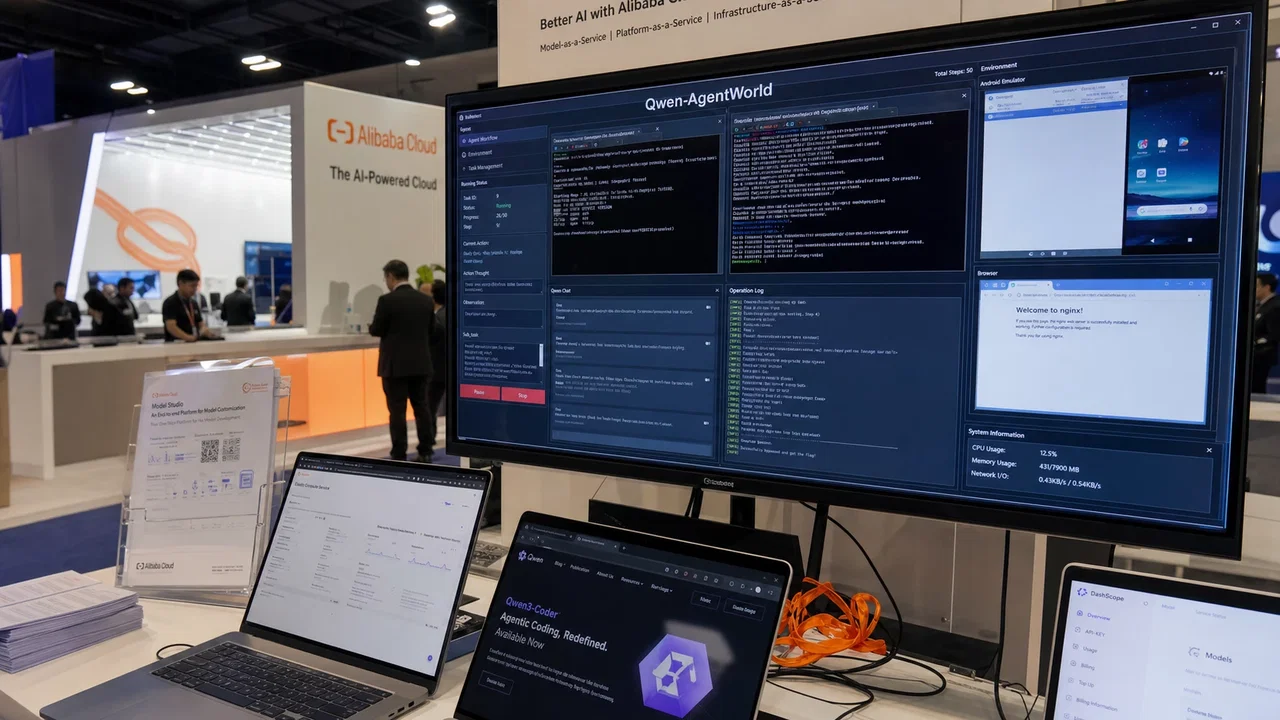 Alibaba lancia Qwen-AgentWorld per addestrare agenti AI