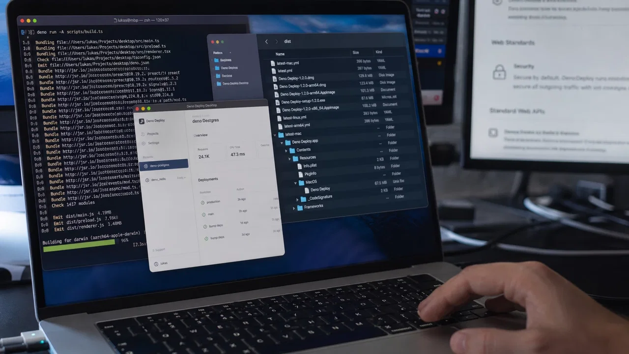 Deno prepara app desktop multipiattaforma con WebView