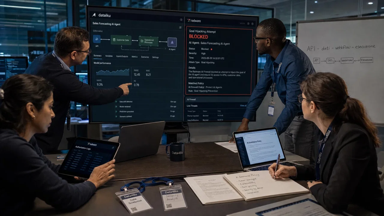 Radware e Dataiku blindano l'AI enterprise in produzione