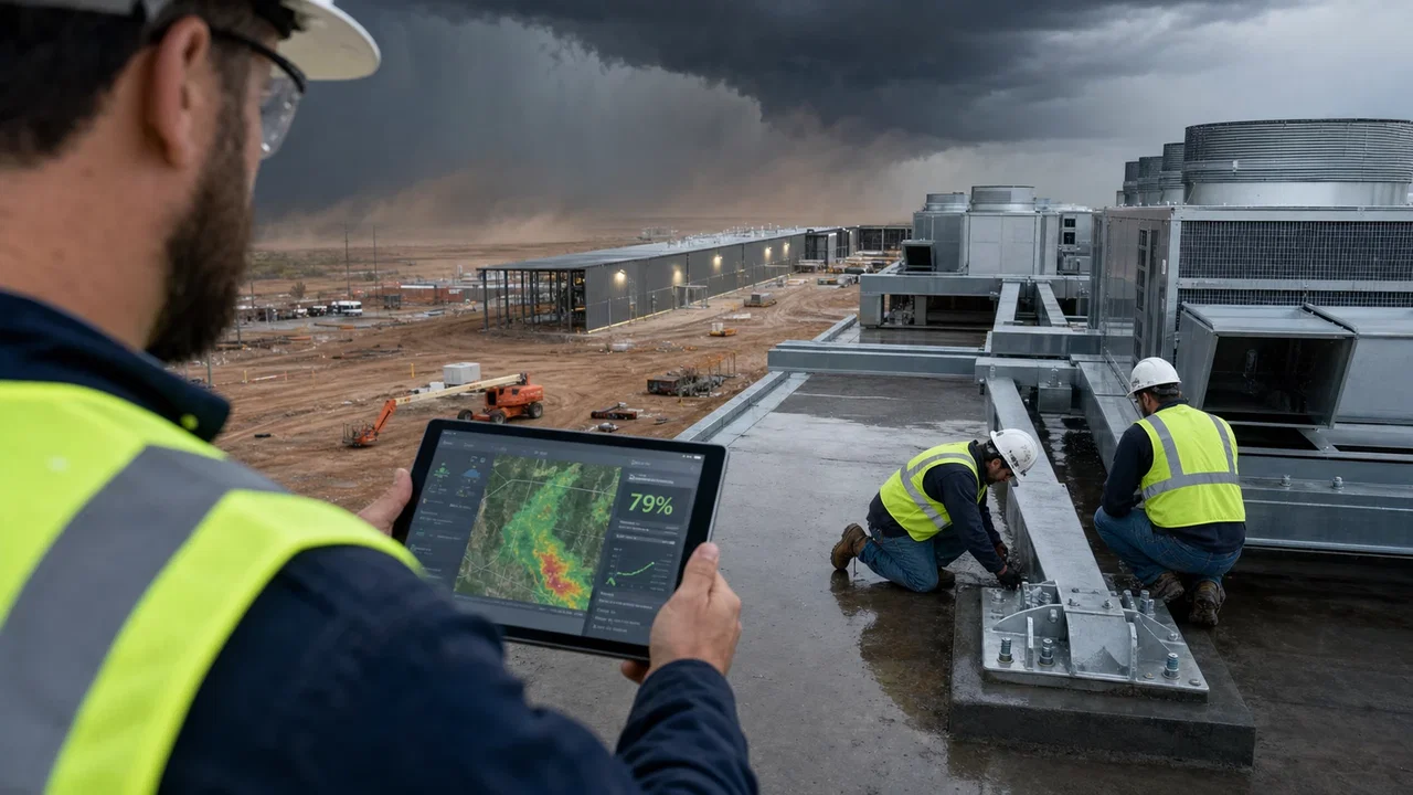 Il clima estremo minaccia il 79% della capacità dei data center