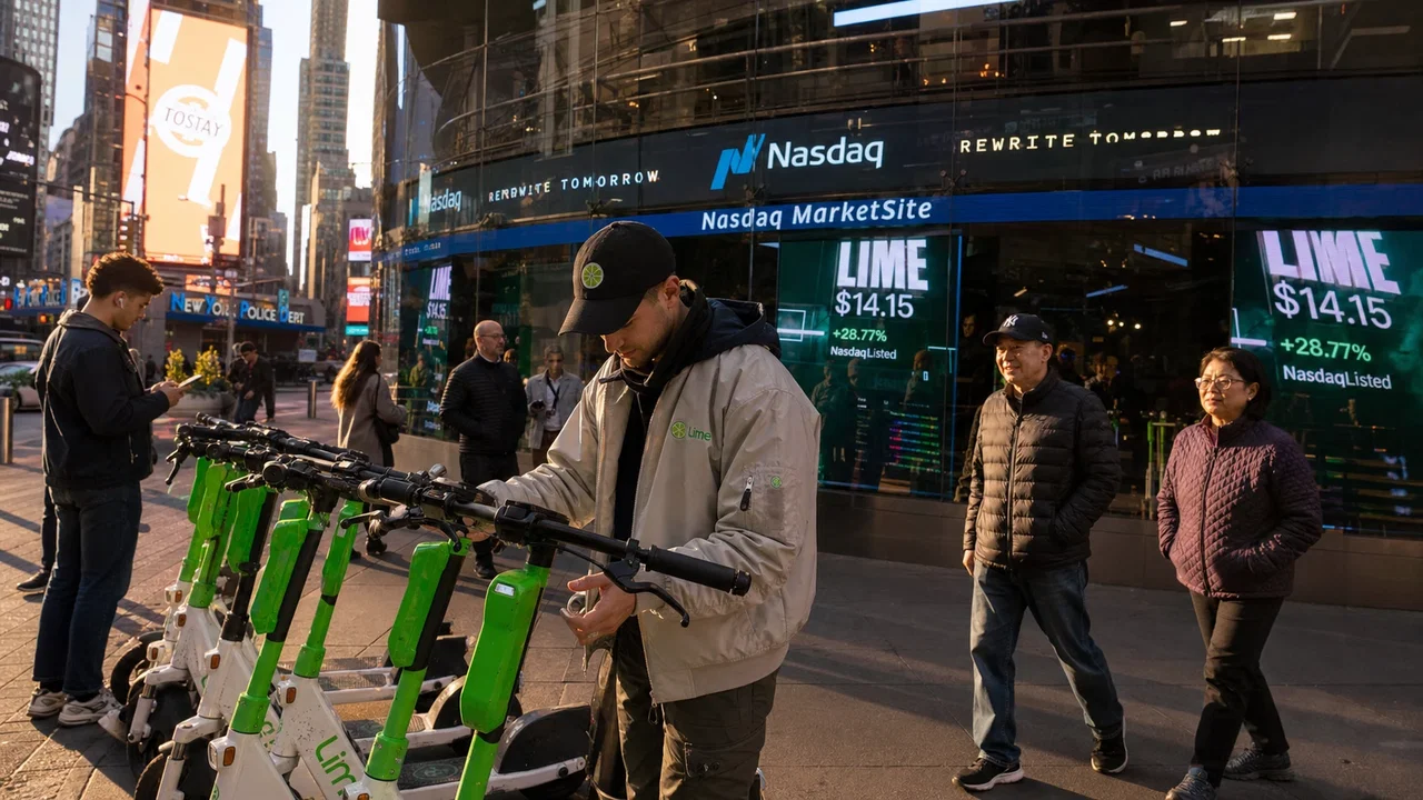 Lime sbarca al Nasdaq e raccoglie 167 milioni