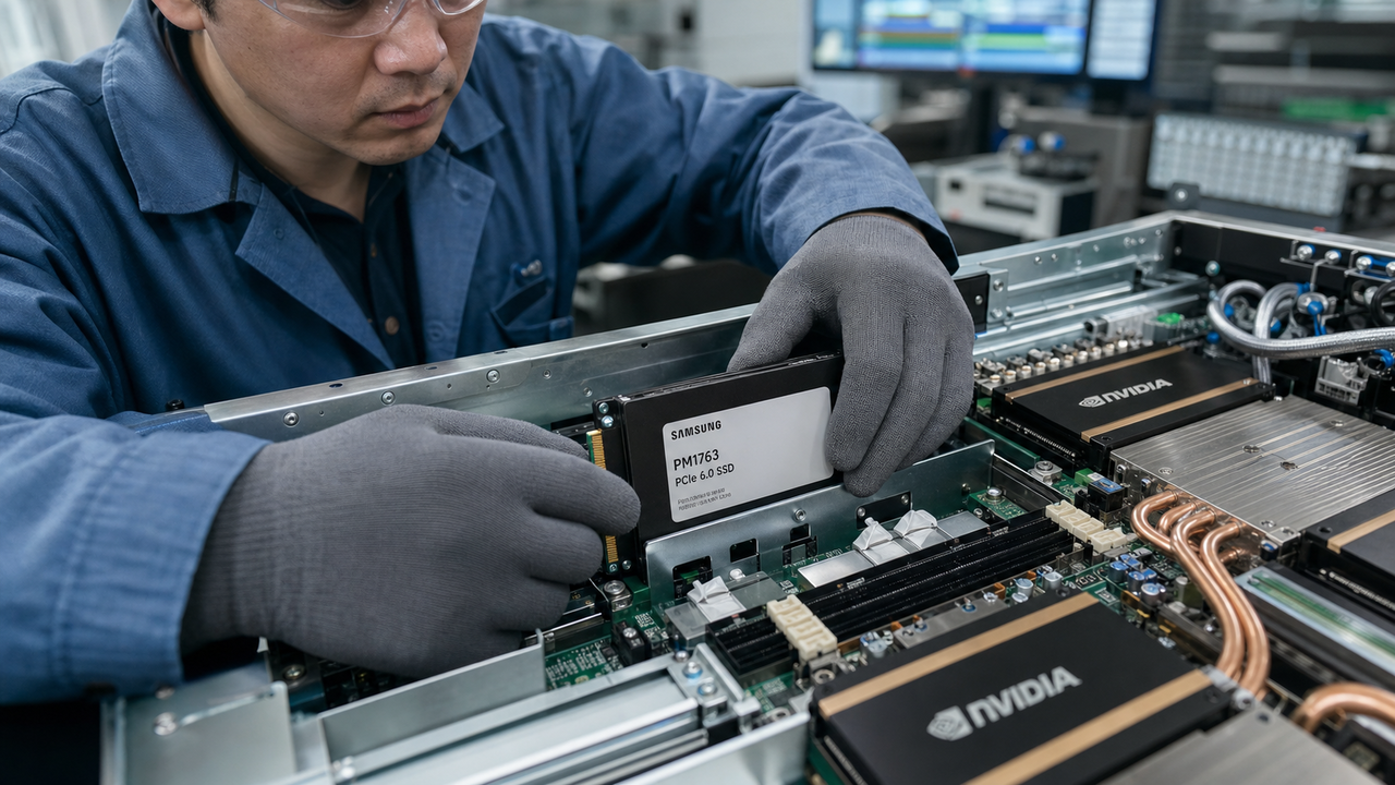 Samsung accelera sugli SSD per l'AI: PCIe 6.0 è realtà