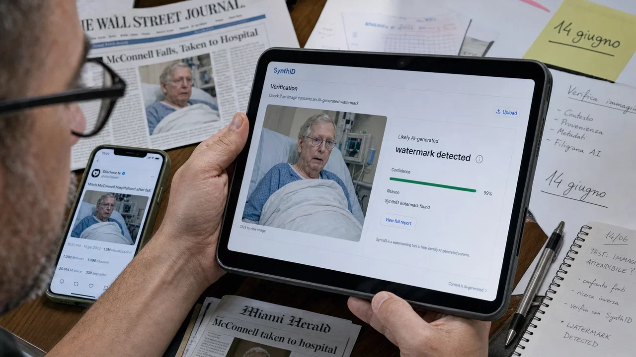 Google smaschera il deepfake di McConnell con SynthID
