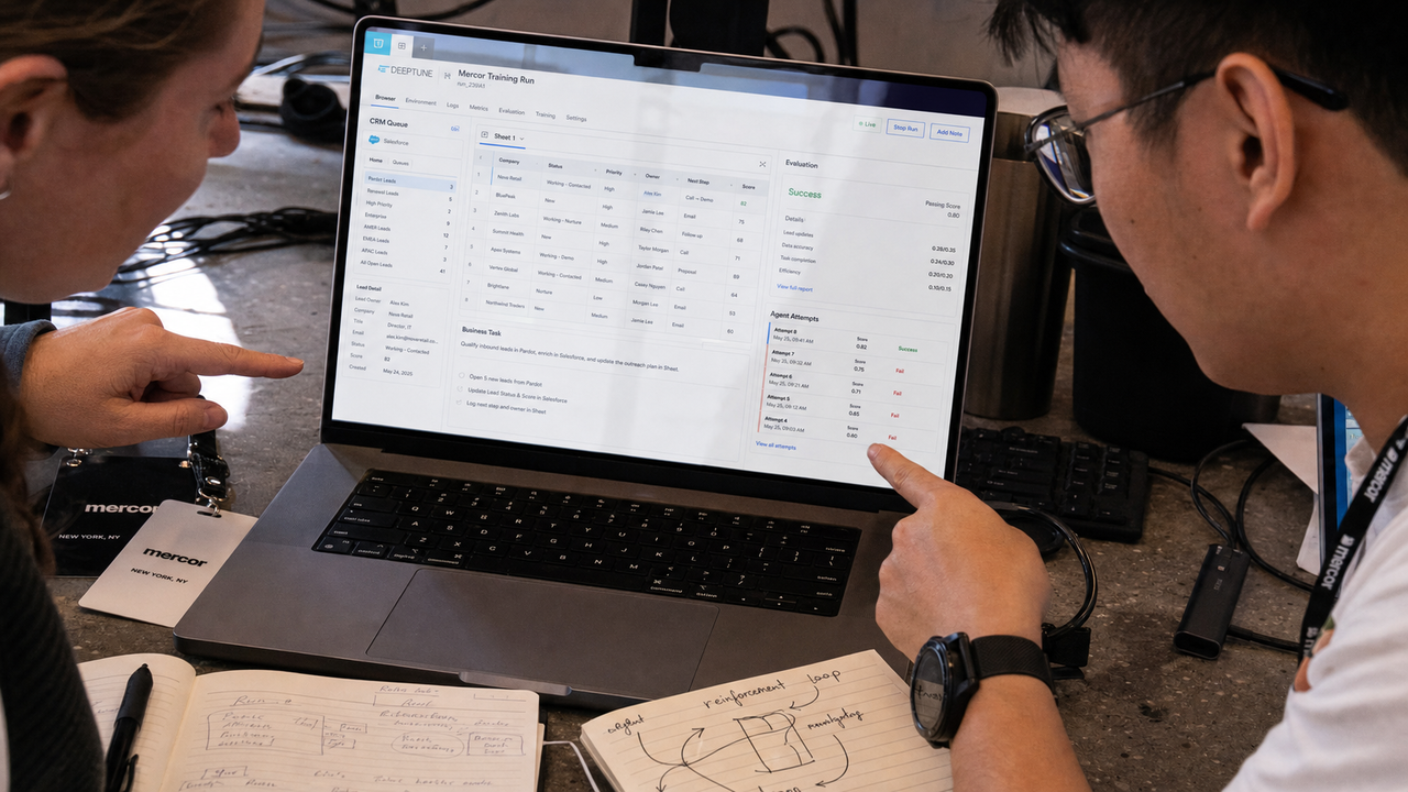 Mercor acquisisce Deeptune per addestrare agenti AI