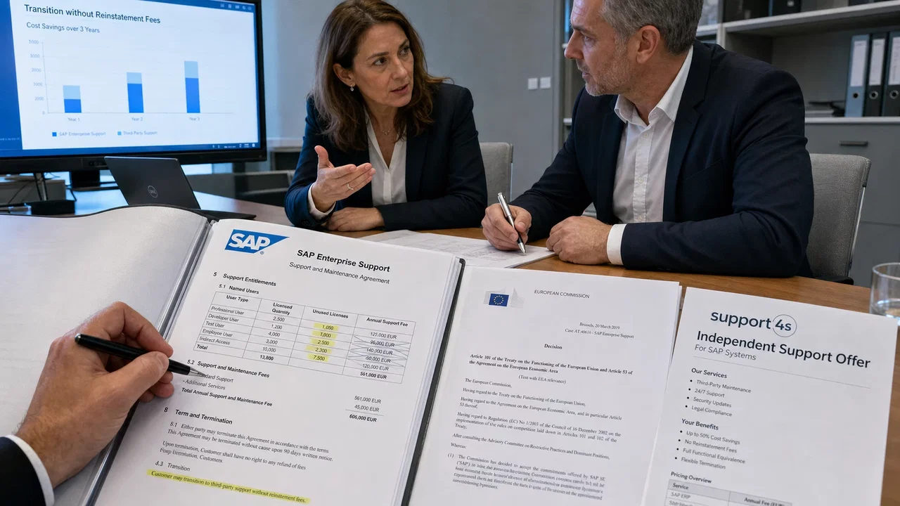 SAP apre all'assistenza concorrente dopo l'intesa UE