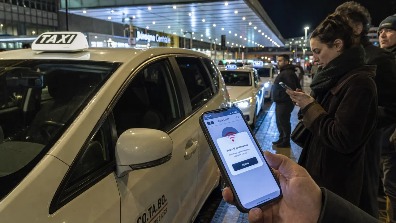 Un problema al data center blocca i taxi a Bologna e Torino