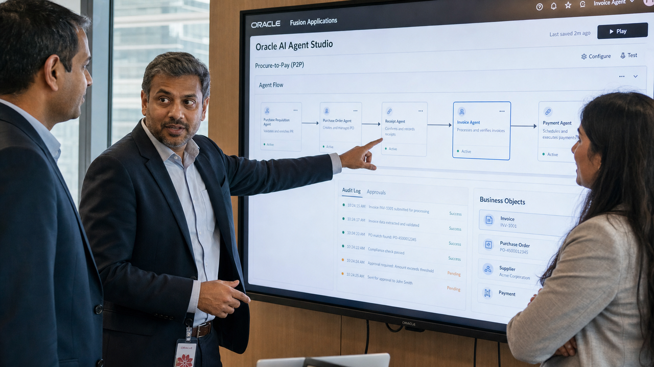 Oracle amplia lo sviluppo di app agentiche in Fusion