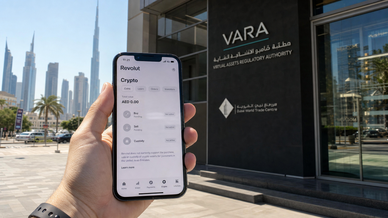 Revolut ottiene il primo via libera crypto negli Emirati