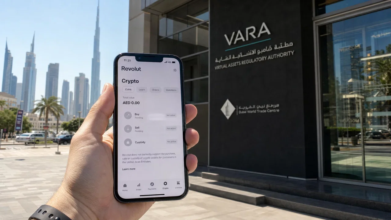 Revolut ottiene il primo via libera crypto negli Emirati