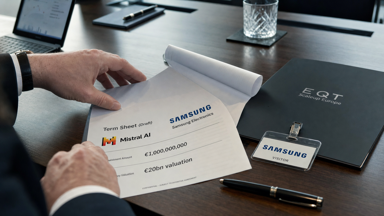 Samsung tratta un miliardo di euro per Mistral AI
