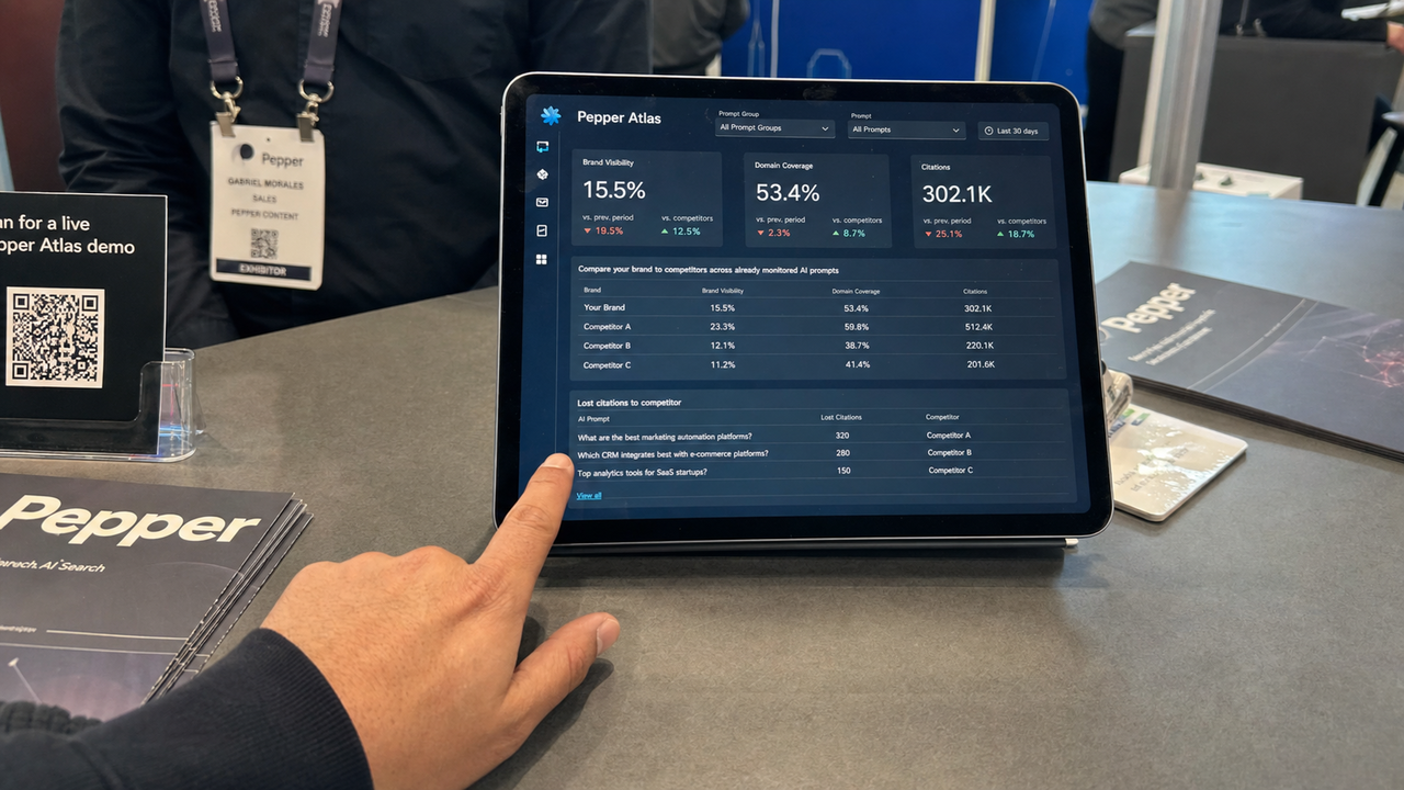 Pepper lancia Atlas per misurare la visibilità nell’AI