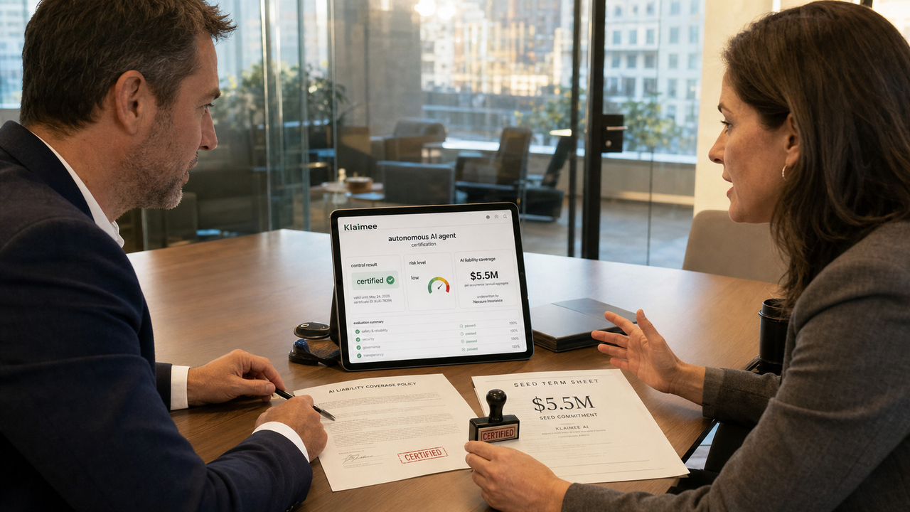Klaimee raccoglie 5,5 milioni per certificare agenti AI autonomi