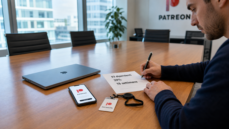 Patreon taglia il 20% dei dipendenti e si riorganizza