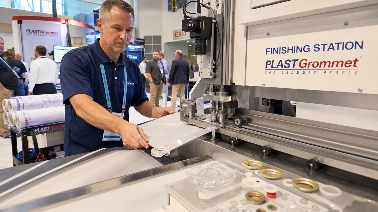 PlastGrommet automatizza la finitura di grande formato