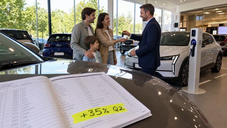 Le auto elettriche ripartono, vendite a +35% nel Q2