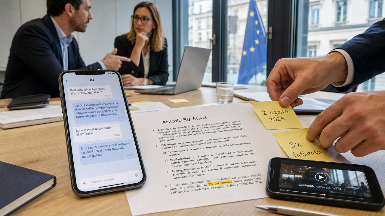 L'AI Act impone etichette a chatbot e deepfake
