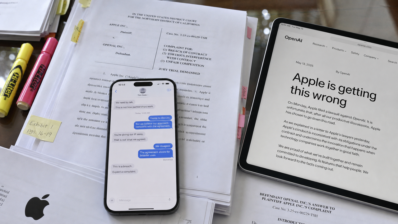 OpenAI sfida Apple e pubblica i messaggi della causa