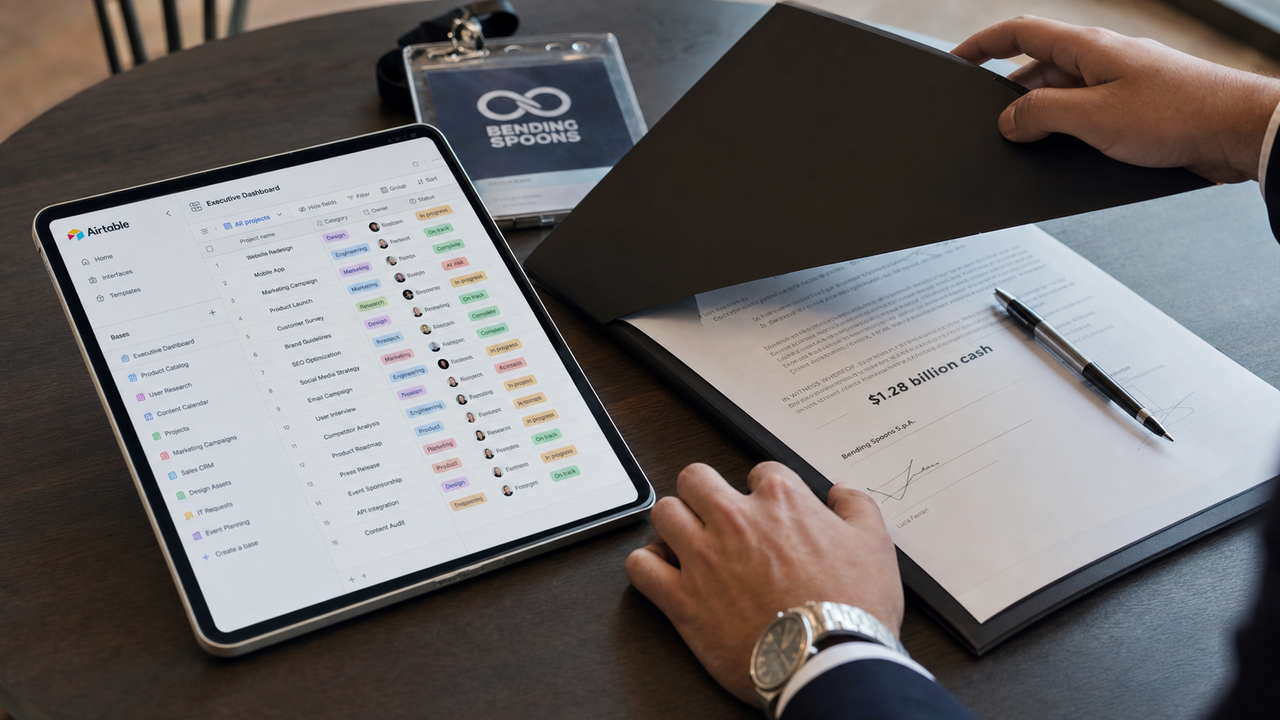 Bending Spoons compra Airtable per 1,28 miliardi