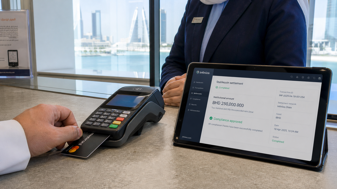 Infinios attiva i regolamenti in stablecoin con Mastercard