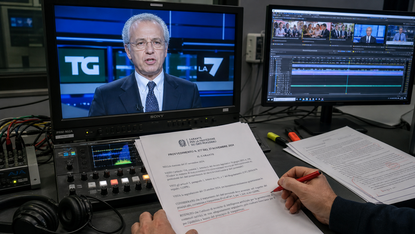 Il Garante blocca i deepfake di Mentana su Striscia