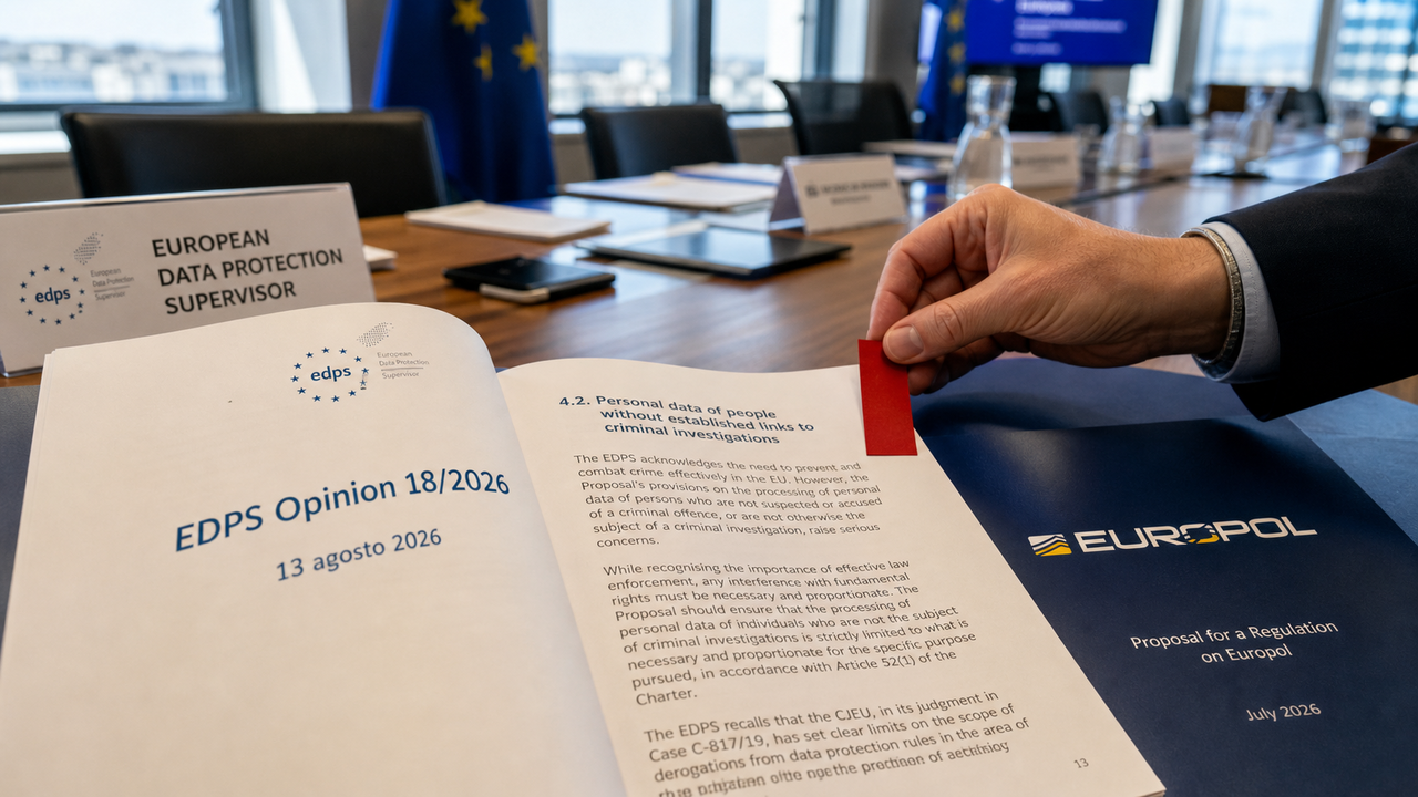Il Garante UE frena Europol sui dati degli innocenti