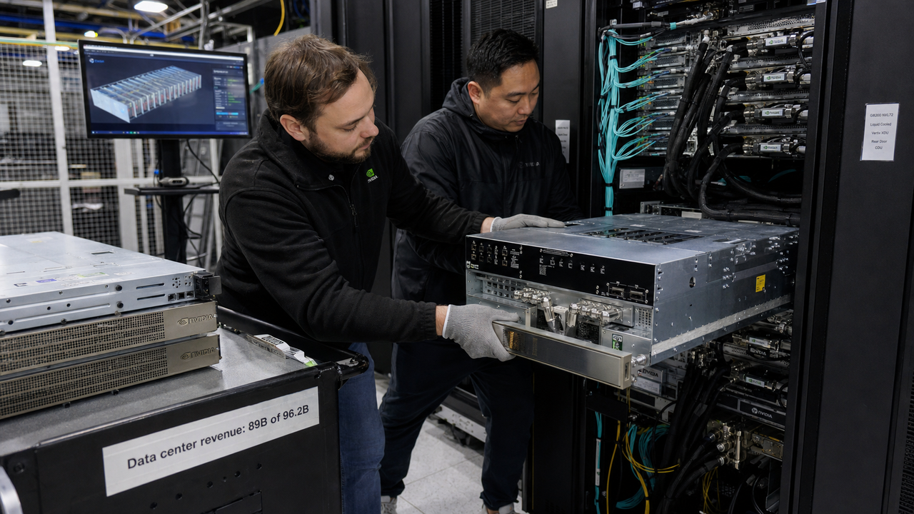 NVIDIA supera 96 miliardi di ricavi e punta a 108