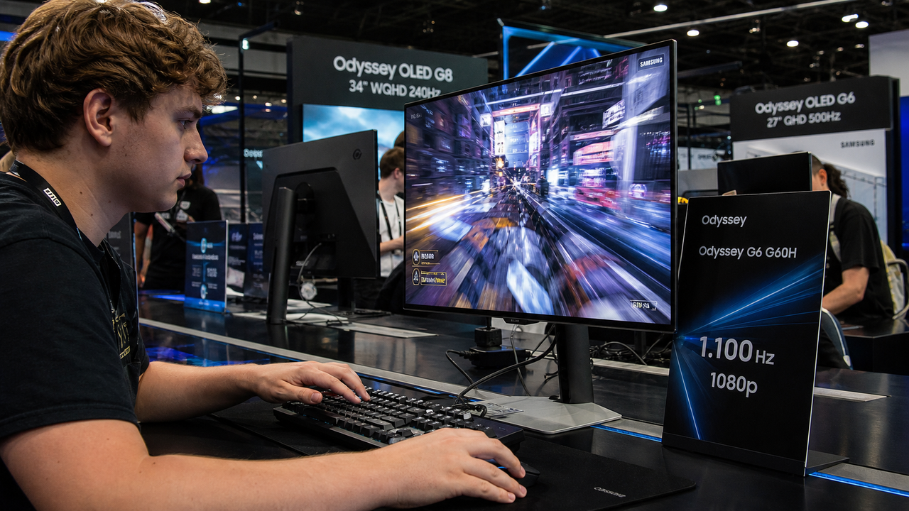 Samsung porta i monitor gaming a 1.100 Hz