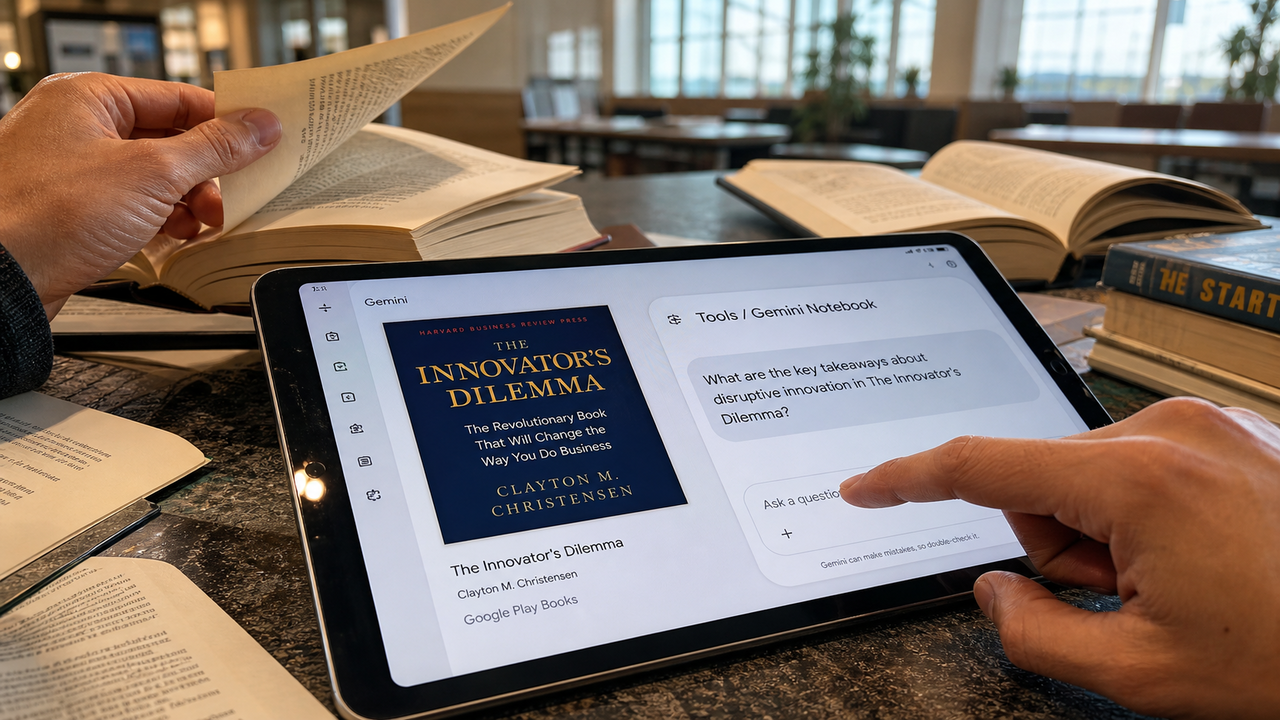 Google apre Gemini Notebook a oltre 100.000 libri
