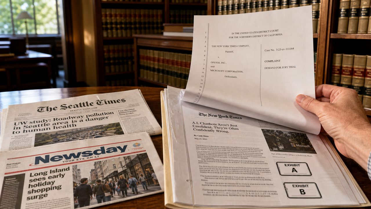 Seattle Times e Newsday fanno causa a OpenAI e Microsoft