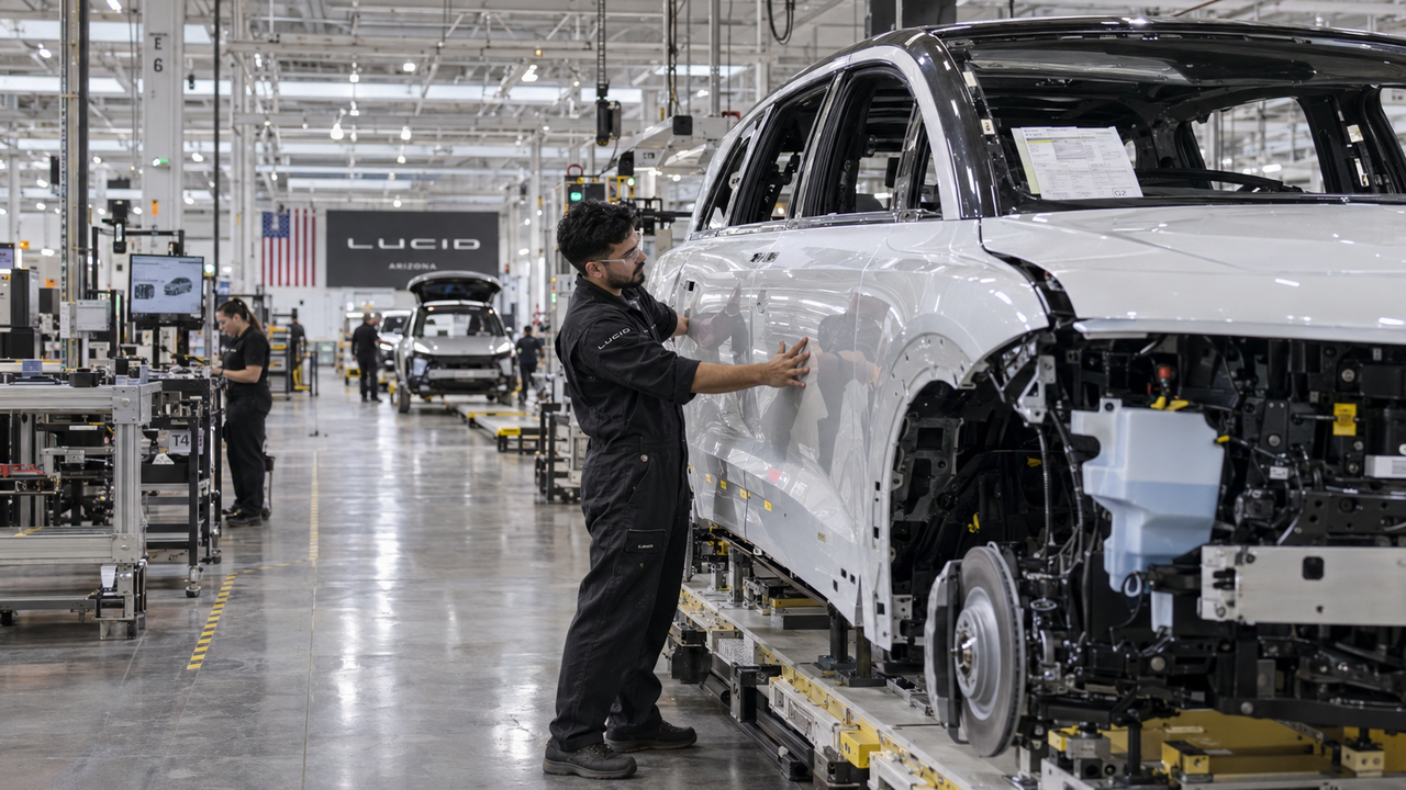 Lucid taglia del 54% la produzione di auto elettriche