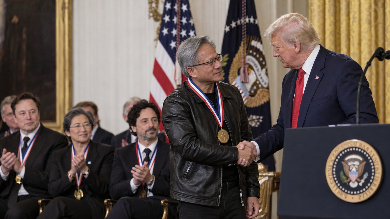 Trump premia Musk, Huang e altri leader della Big Tech