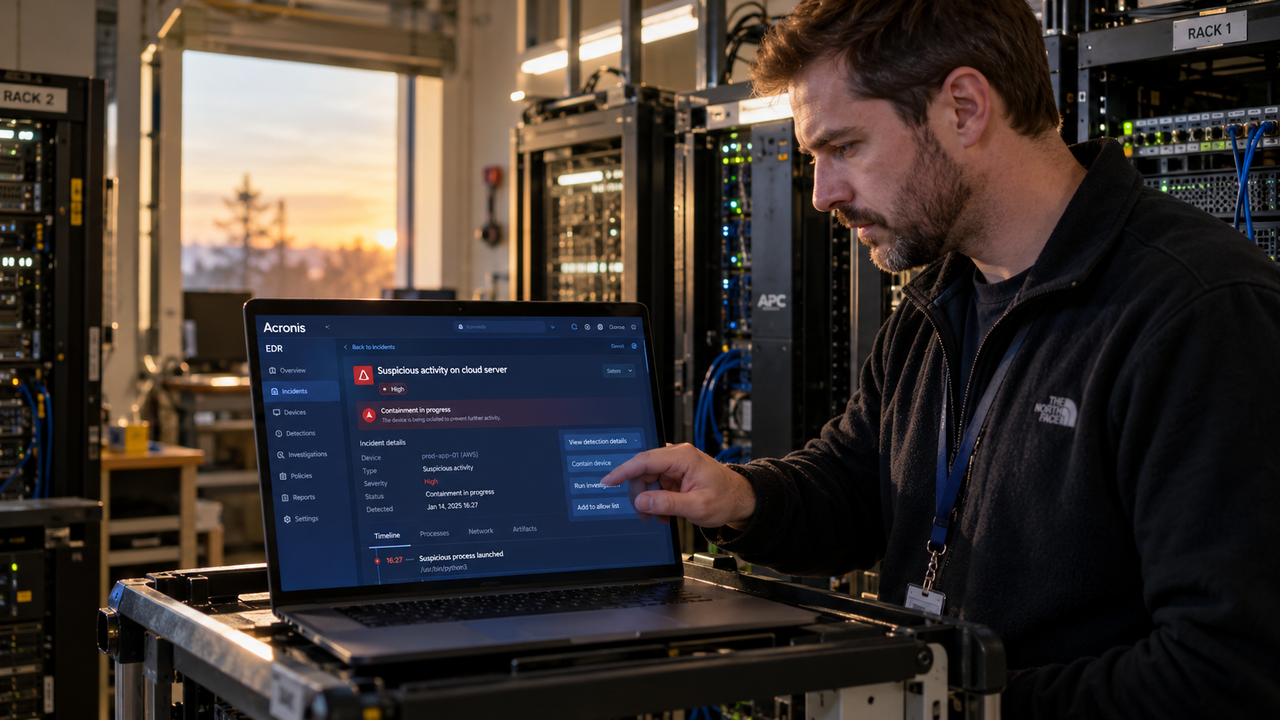 Nexcess porta Acronis EDR sui server cloud gestiti