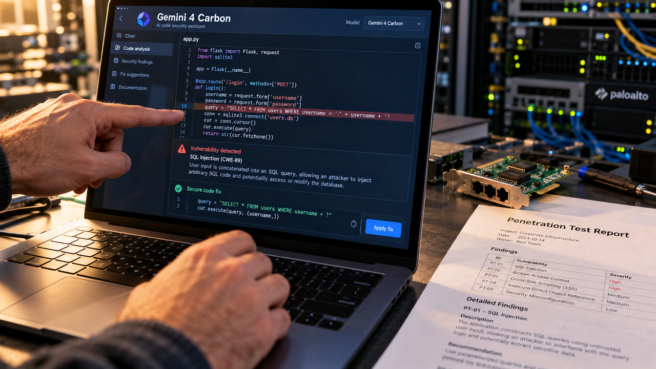 Google lancia Gemini 4 Carbon per la cyberdifesa