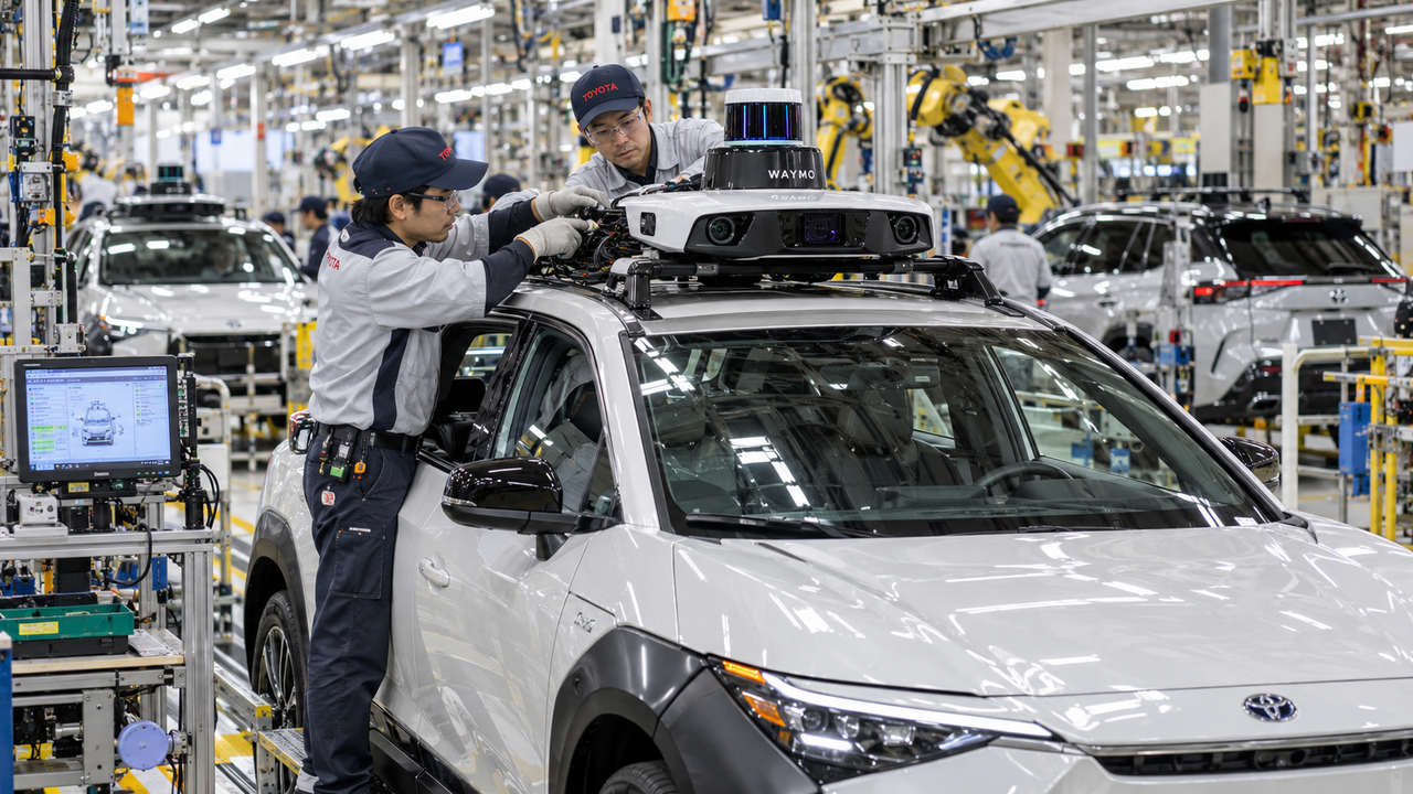 Waymo sceglie Toyota per i robotaxi in Giappone e Regno Unito