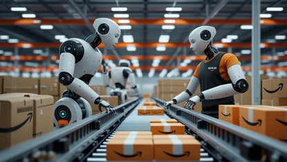 Robot vs umani: Amazon raggiunge la parità