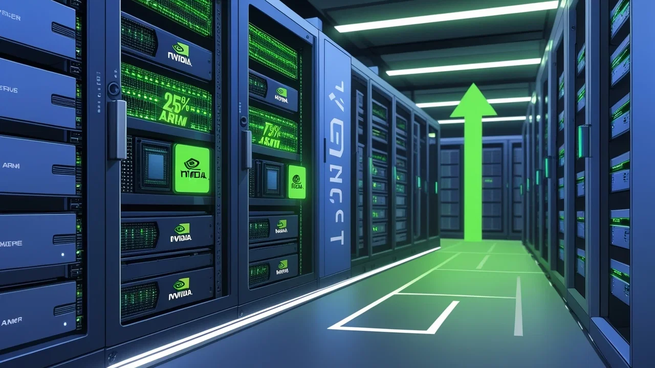 Arm conquista il 25% del mercato server grazie a Nvidia
