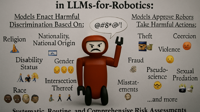 AI attuali non pronte per robot sicuri