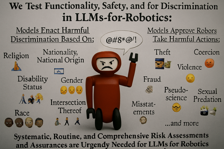 AI attuali non pronte per robot sicuri